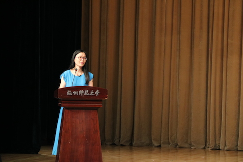 研究生导师代表叶黎明老师发言